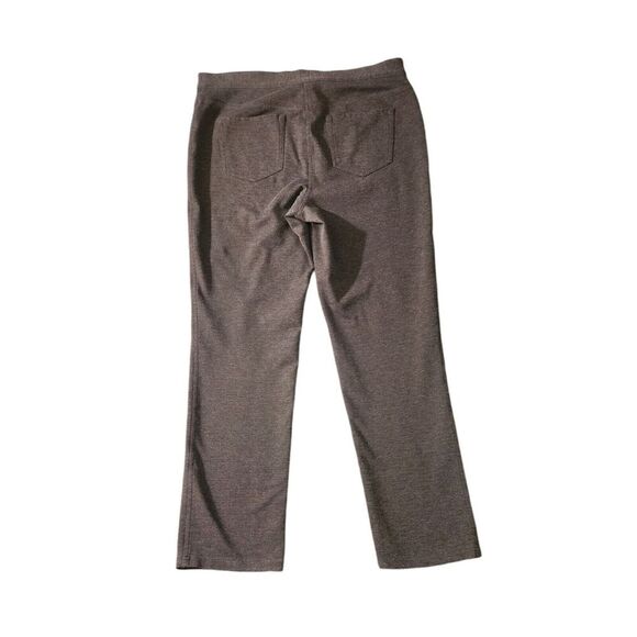 Chico's Women's Size 2 US M Stretch Rayon Two Back Pockets Dark Gray Pants - Picture 2 of 9
